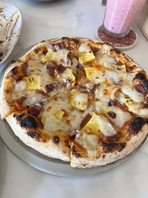 Hawaiian pizza   at Rad Rabbit in Chiang Mai