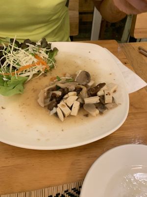 Mushroom stir fry  at Rad Rabbit in Chiang Mai