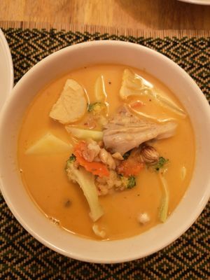 Massaman Curry (with brown rice) at Rad Rabbit in Chiang Mai