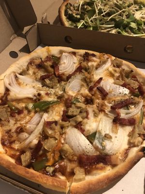 BBQ pizza at Rad Rabbit in Chiang Mai