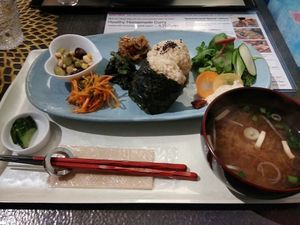 rice ball at Vegetable Cafe Lyra in Sapporo