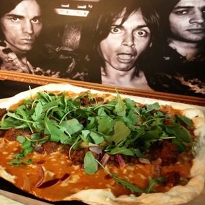 Death rock star flamebread. at Iggys' Bar & Food Joint in Helsinki