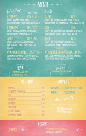 Updated pricing   at Falloumi in Stockholm