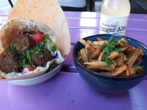 Falafel pita at Falloumi at Falloumi in Stockholm