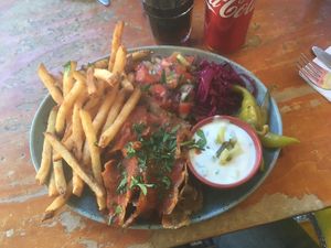 Vegankebab, very good!!  at Falloumi in Stockholm