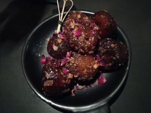 Pistachio rosewater donut balls at The Hummus Club in Northbridge