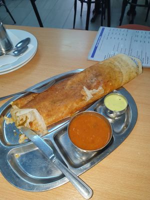 Dosa (spicy potato) at Jai Durga Mahal in North West London