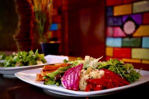 Grilled vegetables  at Rainbow Cafe in Ella