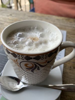 Soy latte. Was ok    at Rainbow Cafe in Ella