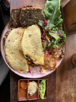 The gram omlette  at Rainbow Cafe in Ella