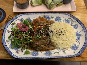 Aubeegine Katsudon  at Rainbow Cafe in Ella