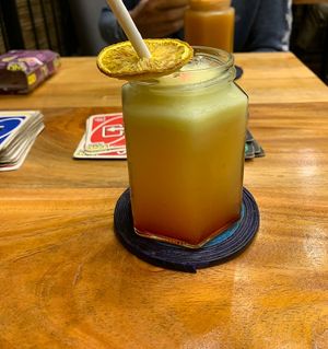 Pink lemonade  at Rainbow Cafe in Ella