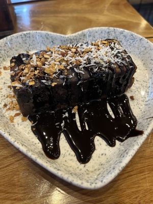 Vegan cake of the day  at Rainbow Cafe in Ella