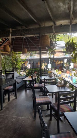 The ambience 🌱 at Rainbow Cafe in Ella