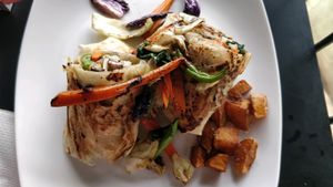 veggie enchiladas!   at Rainbow Cafe in Ella