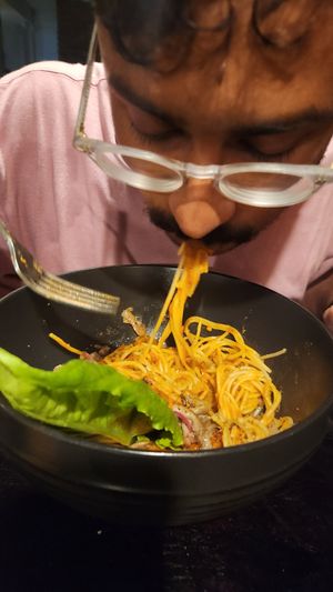 Spaghetti at Rainbow Cafe in Ella