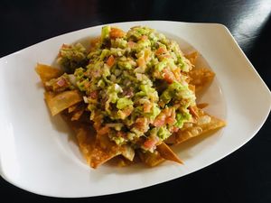 Vegan nachos  at Rainbow Cafe in Ella