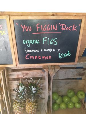 Nice sense of humour 😊 at RuBisCo Cold Pressed Juice in Rhodes