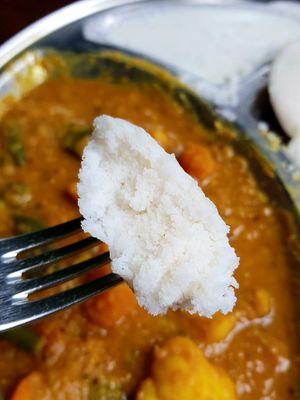 Idly Sambar - close-up at Veggie & Vega - Restaurant in Berlin