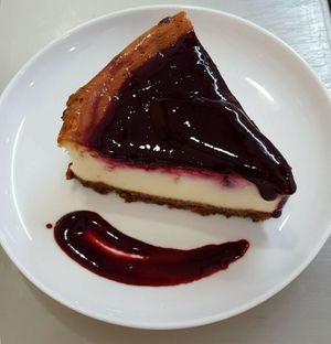 Tarta de queso casera at Falafelmania - Restaurante Vegetariano y Vegano Oriental in Alicante