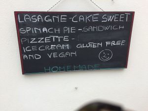 Menu at Gelateria Italiana Artigianale in Kalymnos