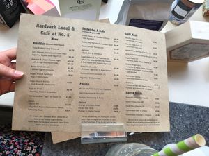 Menu  at Aardvark Alternatives in Carmarthen