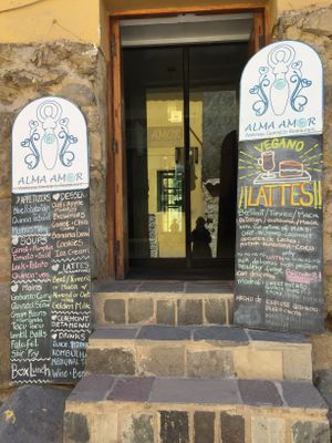 Entry at Alma Amor in Ollantaytambo