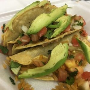 Beans/Rice tacos. at Maria's Buena Cocina in Highland