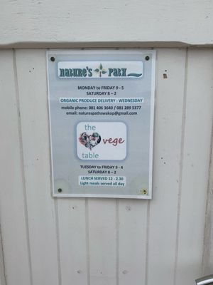 Natures path has relocated at Nature's Path & The Vege Table in Swakopmund