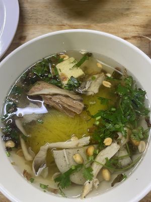 came with your regular trimmings of lettuce, bean sprouts etc  at Phuoc Thien in Nha Trang