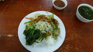 mixed rice at Phuoc Thien in Nha Trang