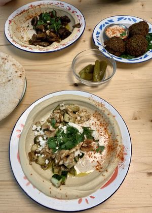 Say yes to hummus!  at Mashery - Hummus Kitchen in Cologne