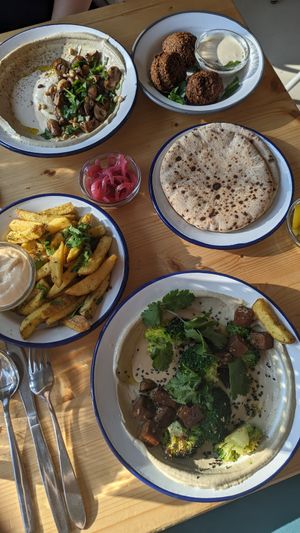 The Brokkoli Miso Tofu (week's special) was to die for! at Mashery - Hummus Kitchen in Cologne