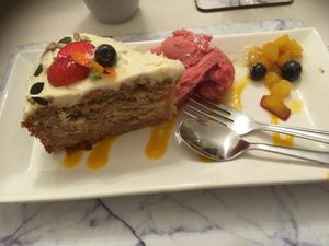 Carrot cake at 143V in Cork