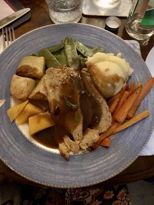 Outstanding roast seitan dinner!  at 143V in Cork