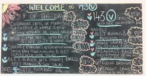 Menu at 143V in Cork