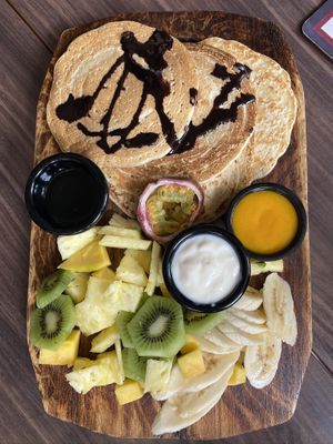 Sweet pancakes board at 143V in Cork