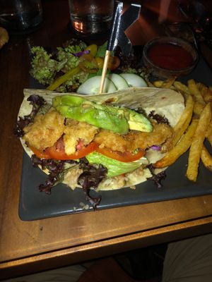 Crispy "chik'n" at Kismet Restaurant & Lounge in Ubud