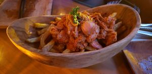 Jackfruit poutine at Kismet Restaurant & Lounge in Ubud