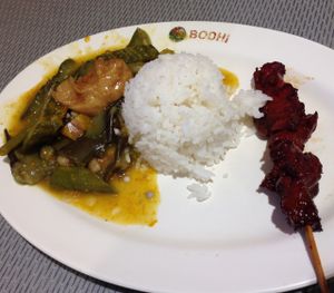 Yummy in my tummy :) at Harvesters Vegetarian in Mandaluyong