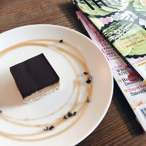 Raw Chocolate Caramel Slice  at Canteen by Plants in Taipei