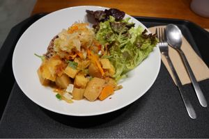 Sweet potato kimchi special dish at Canteen by Plants in Taipei