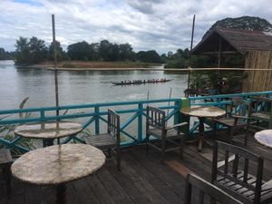 View from restaurant  at Jasmine in Don Det