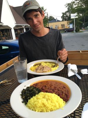 Maharagwe Ya Nazi + Dengu Na Chapati at Palace International in Durham