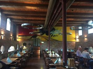 Main restaurant space at Speicher N77 in Norden