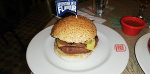 Cold overpriced burger. at Bread Meats Bread - Great Western in Glasgow