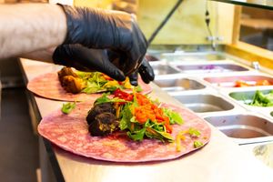 Vegan Festive Season Wrap  at Falafel Xpress in Chester