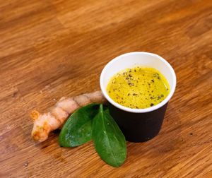 Turmeric shot  at Falafel Xpress in Chester