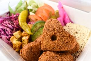 Vegan Falafel Salad Box  at Falafel Xpress in Chester