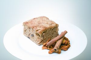 Vegan Apple and Cinnamon Cake  at Falafel Xpress in Chester